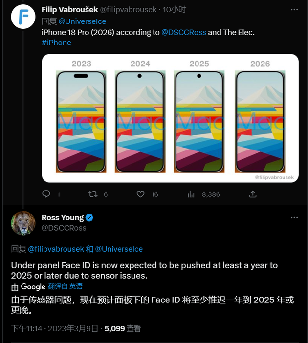 阿城苹果手机维修分享:屏下Face ID有什么优势？iPhone何时会有屏下Face ID？ 