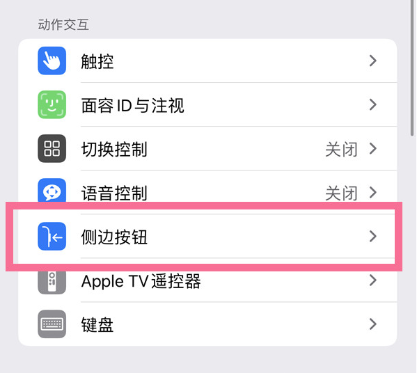 阿城苹果14维修店分享iPhone14 Plus侧键双击下载功能关闭方法 