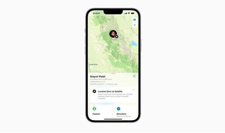 阿城苹果14维修分享iPhone14系列中 FindMy功能通过卫星分享位置方法教程 