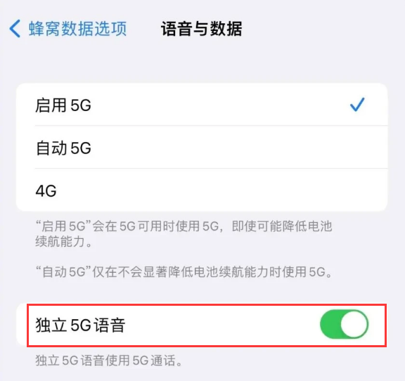 阿城苹果14维修分享iPhone 14 Pro如何开启VoNR 