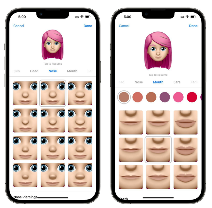 阿城苹果手机维修分享​iOS 16中的拟我表情有了哪些变化和升级 
